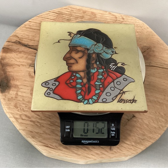 Vintage - Artist Cleo Teissedre - Kiln Fired - Hand Painted - Ceramic Tile Decor - Picture 14 of 14